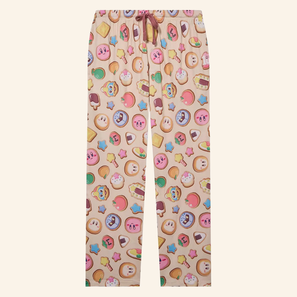Kirby Merch Kirby Cookies Pajama Pants Best Gifts For Girlfriend