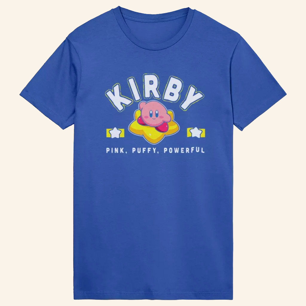 Kirby Merch Kirby Pink Puffy Powerful T-Shirt Great Gifts For Brothers