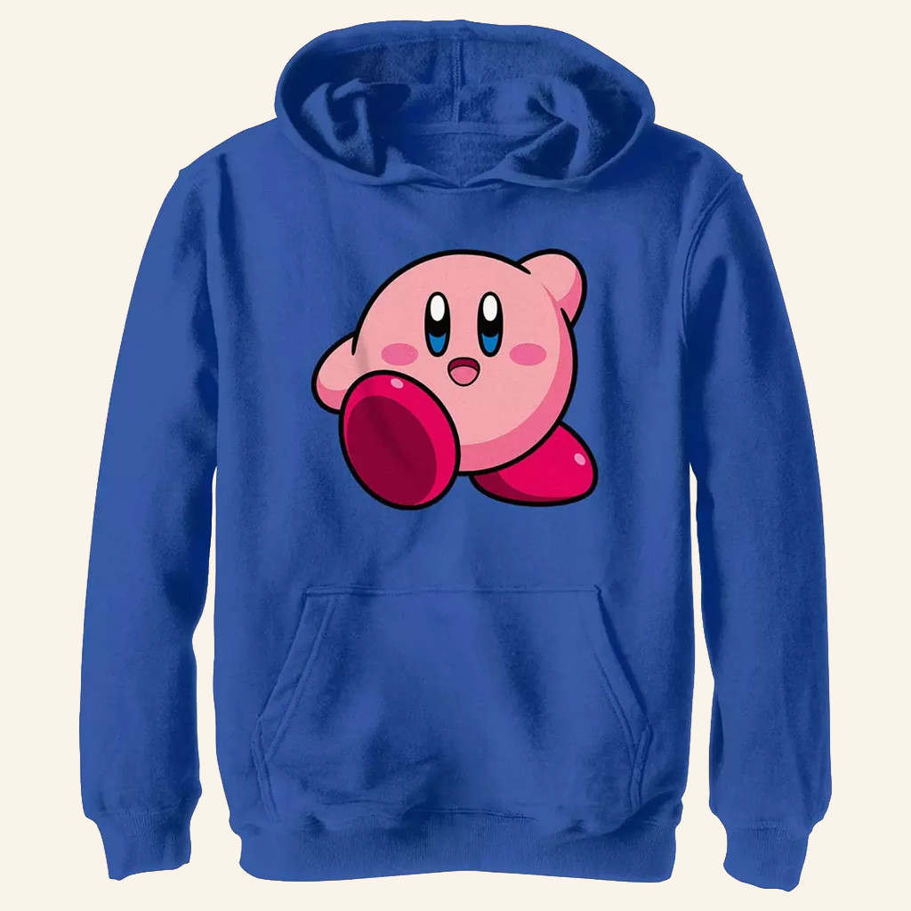 Kirby Merch Kirby Waving Hoodie Birthday Gifts For Boyfriend