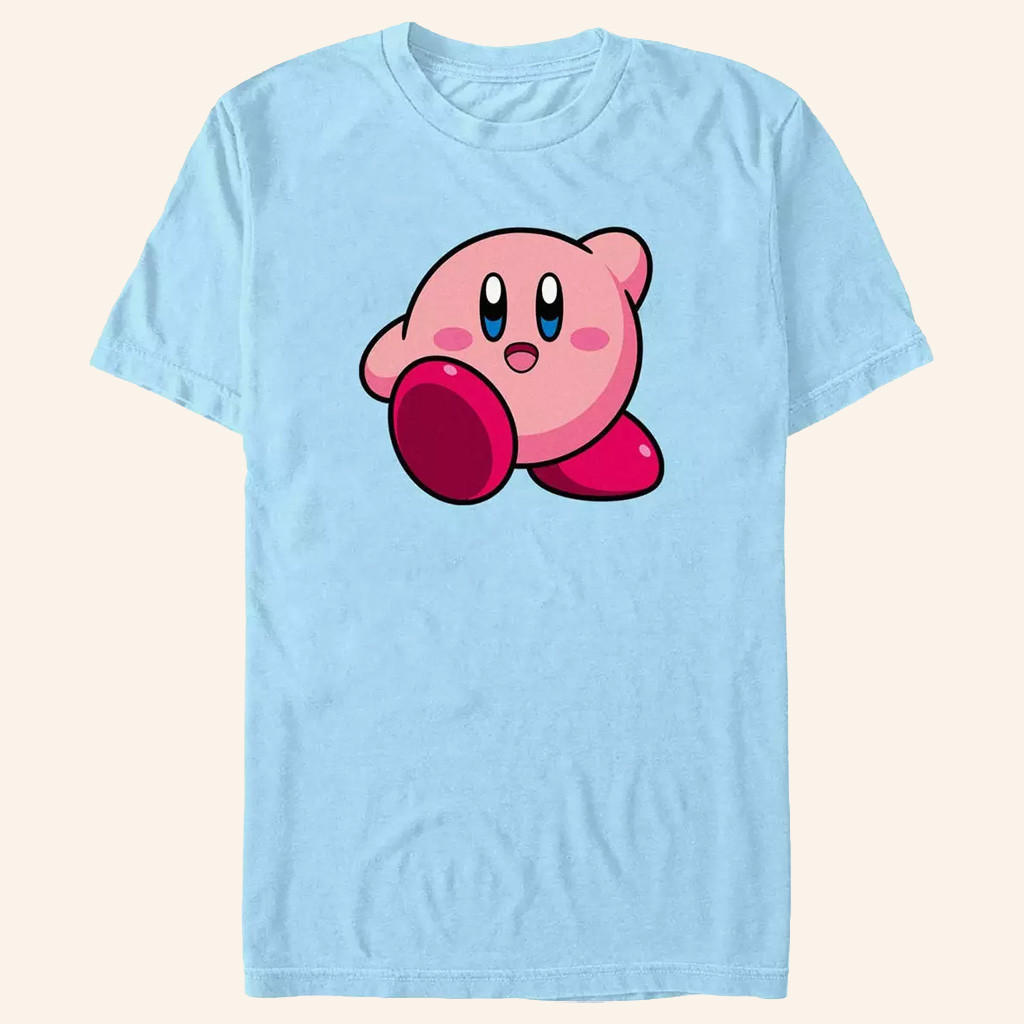 Kirby Merch Kirby Waving T-Shirt Birthday Gifts Ideas For Son