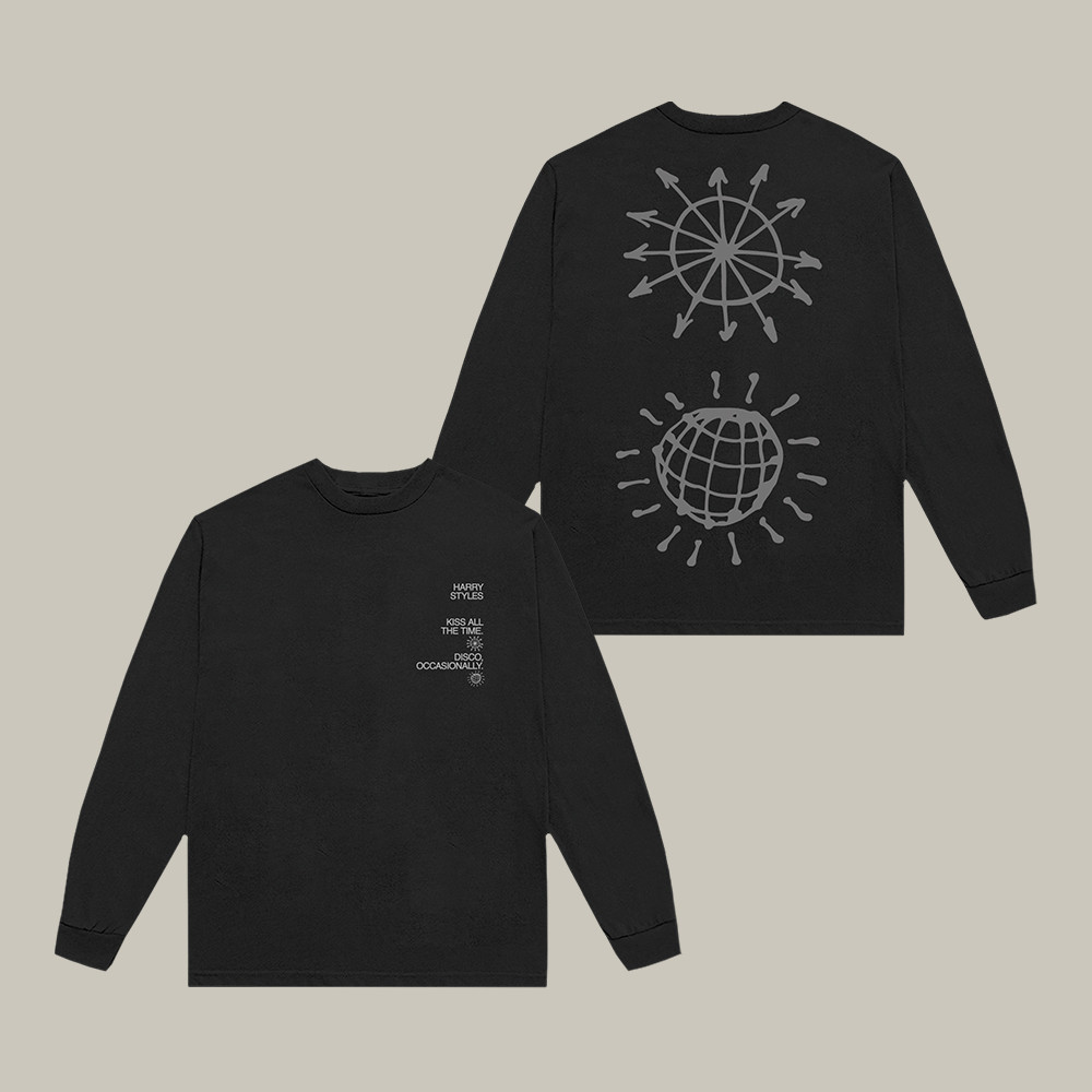 Kiss All The Time Disco Occasionally Harry Styles Long Sleeve Shirt Music Apparel Harry Styles Gift