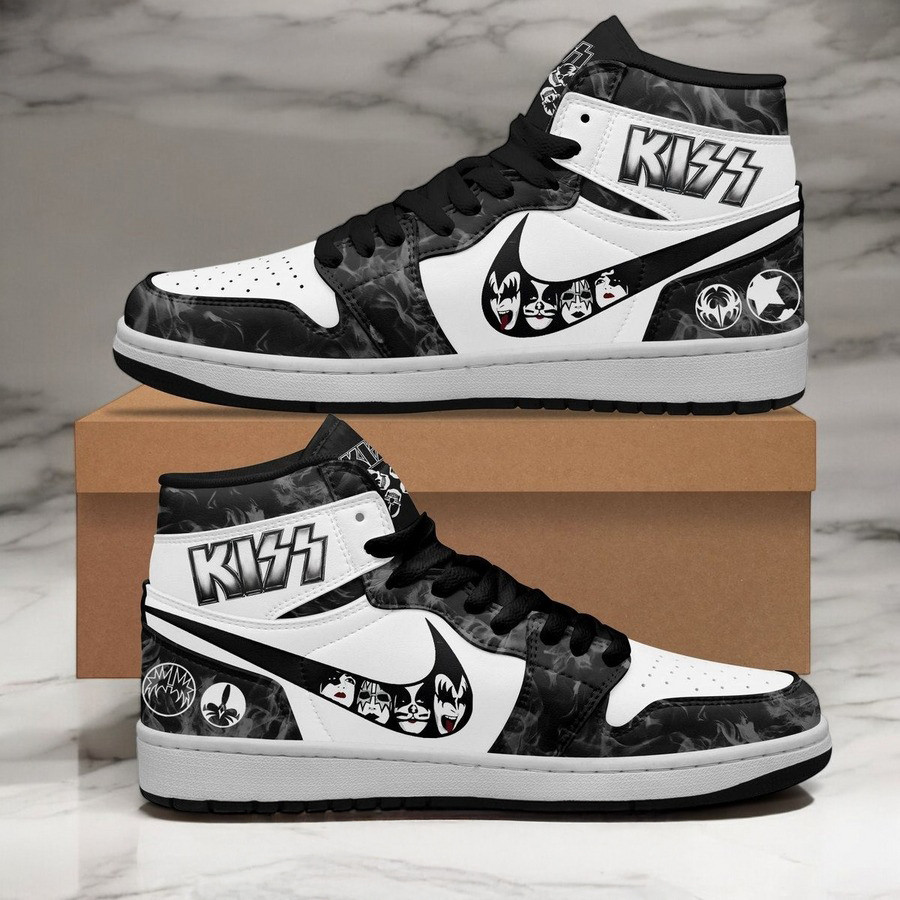 Kiss Band Air Jordan 1 Sneakers Gifts For Band Fans