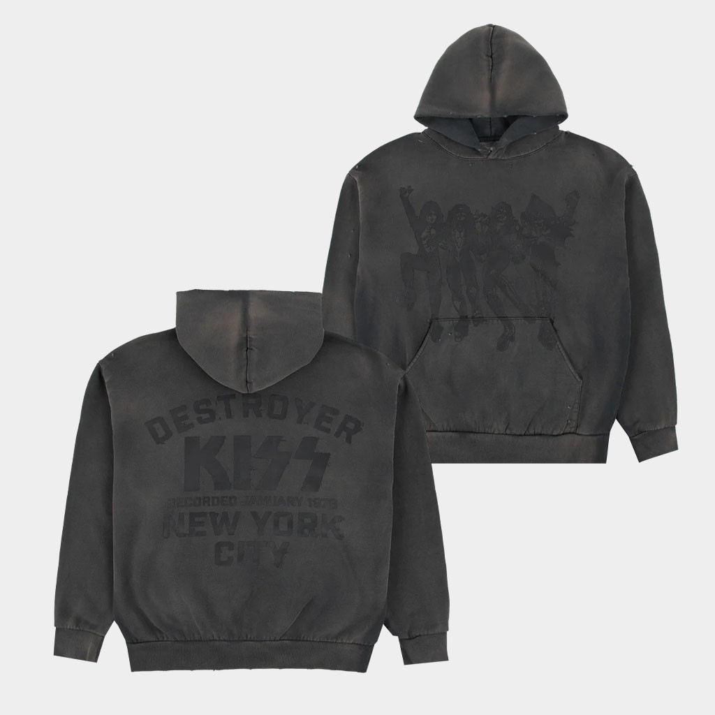 Kiss Merch Destroyer Destroyed Hoodie Birthday Gift For Friends Kiss Merch Destroyer Destroyed Hoodie Birthday Gift For Friends