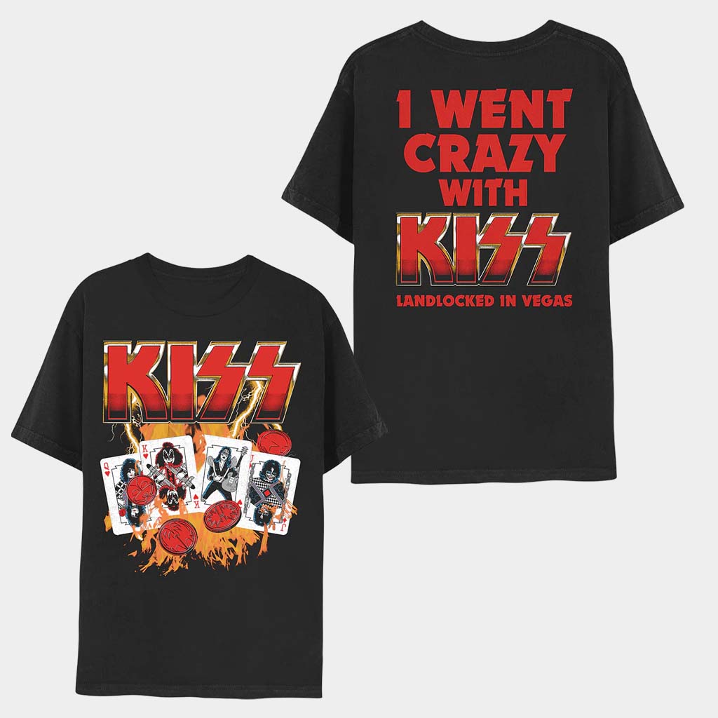 Kiss Merch I Went Crazy With Kiss Day 3 T-Shirt Cool Gifts For Rock Band Fans