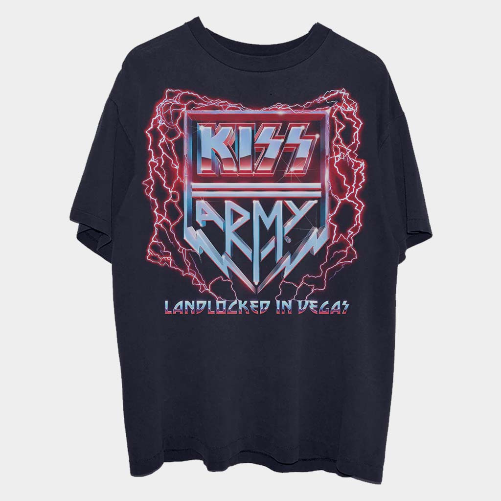 Kiss Merch Landlocked In Vegas T-Shirt Unique Birthday Gift For Husband