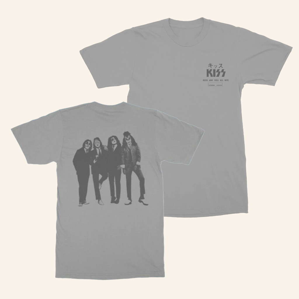 Kiss Merch Rock And Roll All Nite Single T-Shirt Birthday Gifts For Music Lovers
