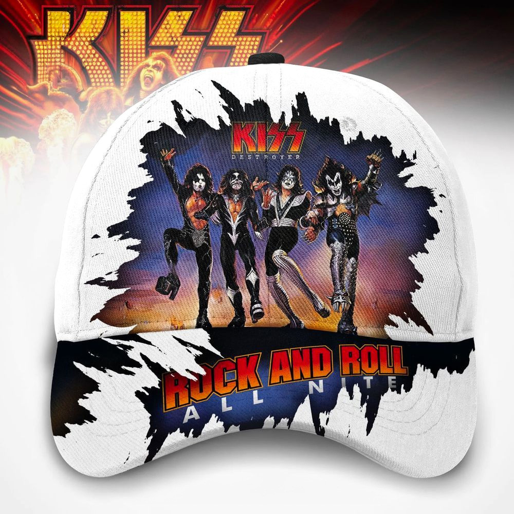 Kiss Merch Rock And Roll Kiss Hat Gifts For Rock Band Fans Kiss Merch Rock And Roll Kiss Hat Gifts For Rock Band Fans