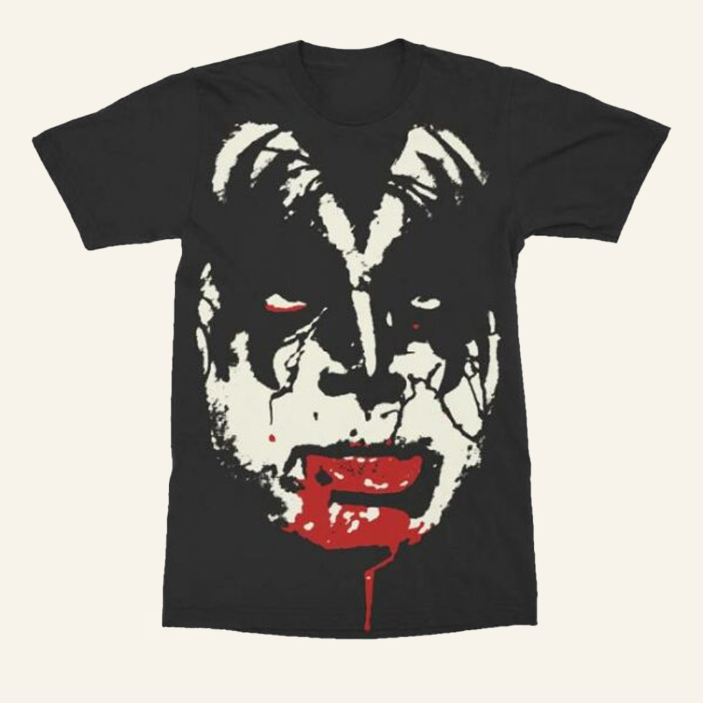 Kiss Merch The Demon Blood Shirt Halloween Gifts For Rock Music Lovers