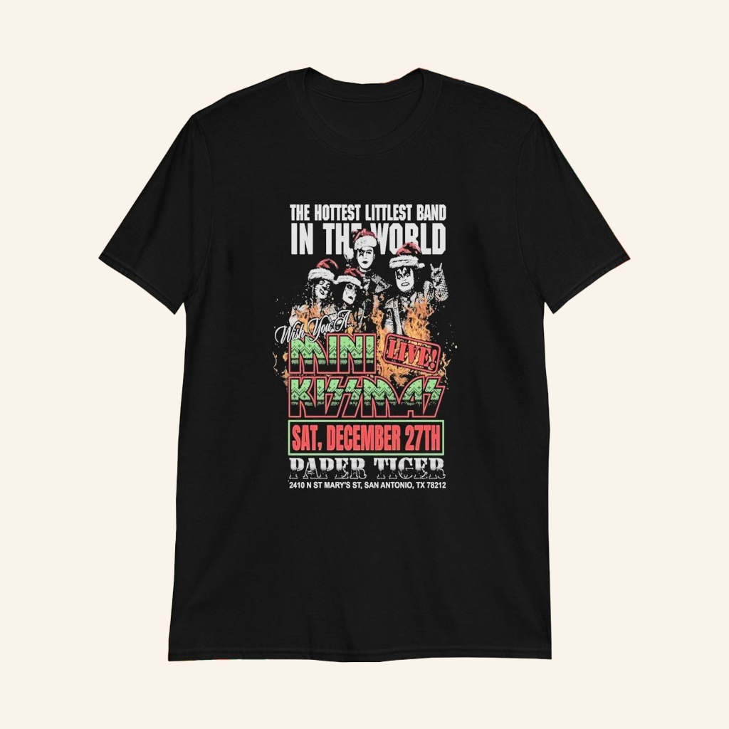 Kiss The Hottest Littlest In The World T-Shirt Kiss Merch Presents For Rock Music Lovers