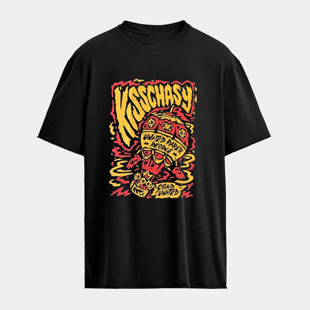 Kisschasy United Paper People Stand United Balloon T-shirt Kisschasy Merch Rock Band Fans Gifts