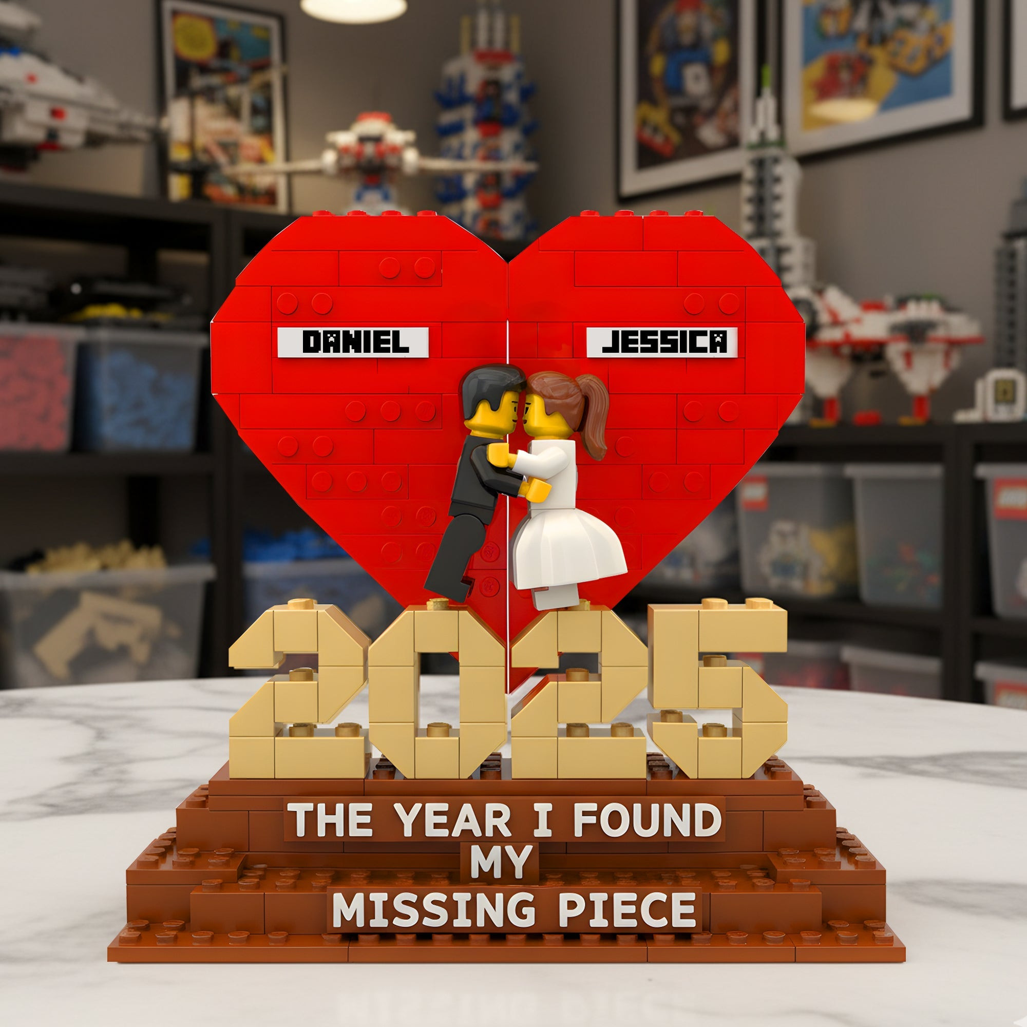 Kissing Couples Acrylic Plaque - Personalized Anniversary Gifts For Couples - Unique Funny Christmas Gifts 2025