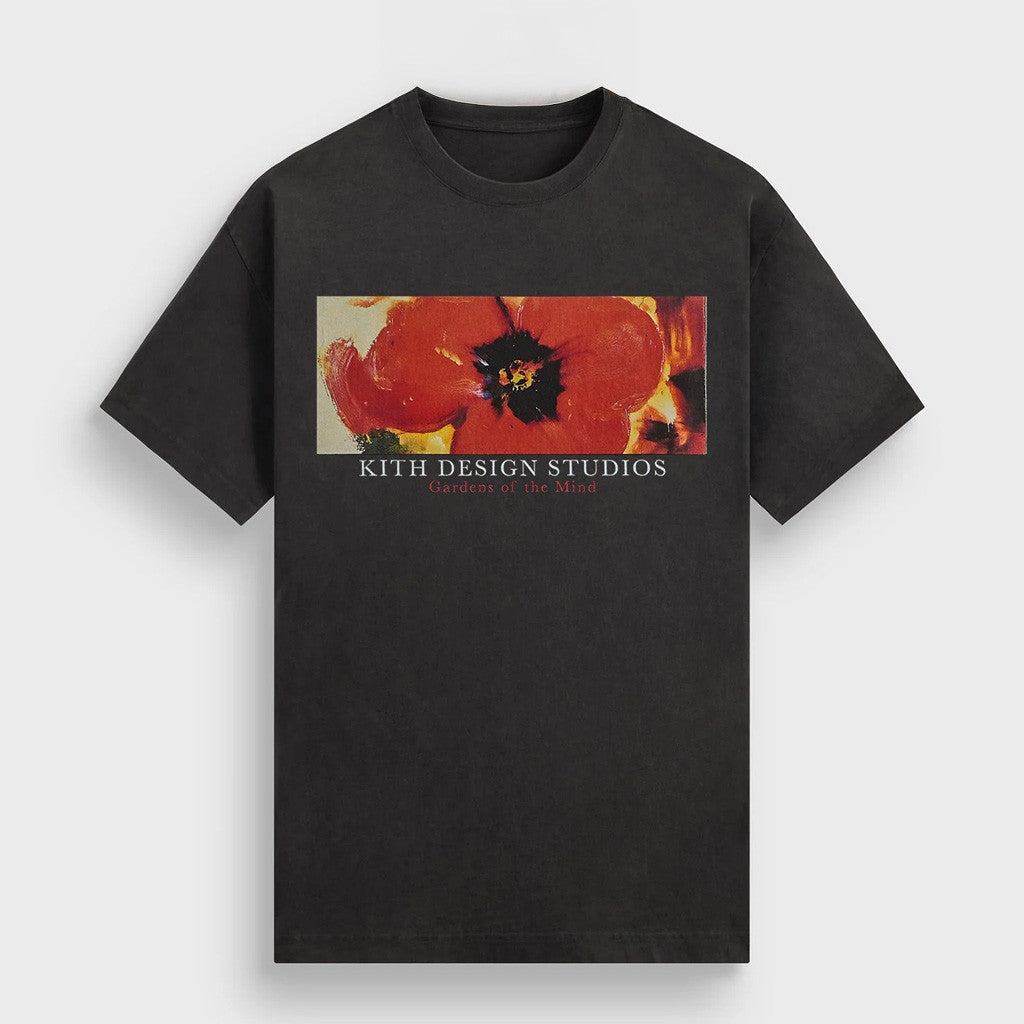 Kith Merch Kith Gardens Of The Mind Black T-Shirt Gifts For Her