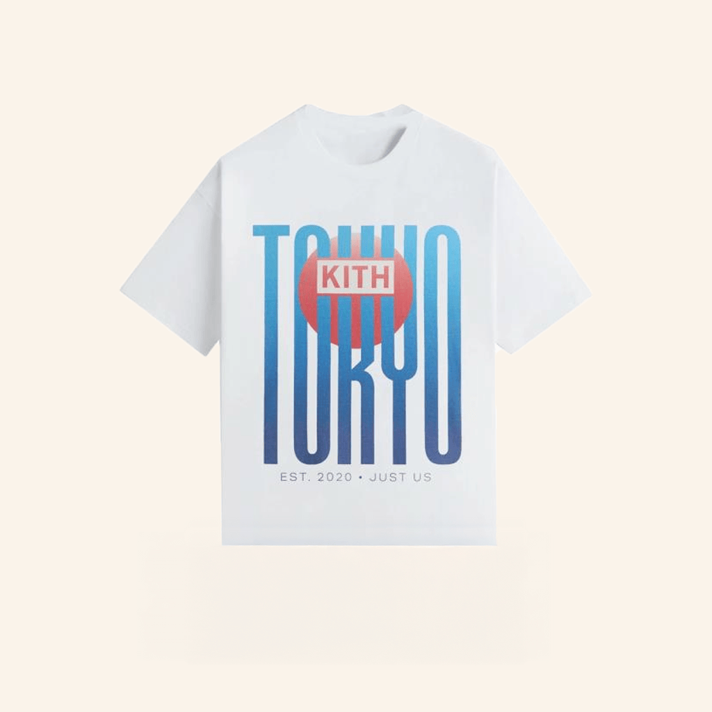 Kith Merch Kith Tokyo Classic Logo Vintage White T-Shirt Him Gifts Kith Merch Kith Tokyo Classic Logo Vintage White T-Shirt Him Gifts