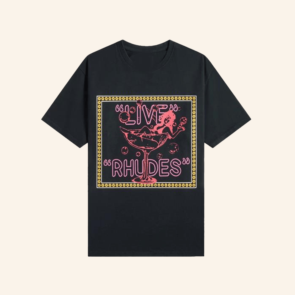 Kith Merch Rhude Live T-Shirt Boyfriend Gifts Kith Merch Rhude Live T-Shirt Boyfriend Gifts