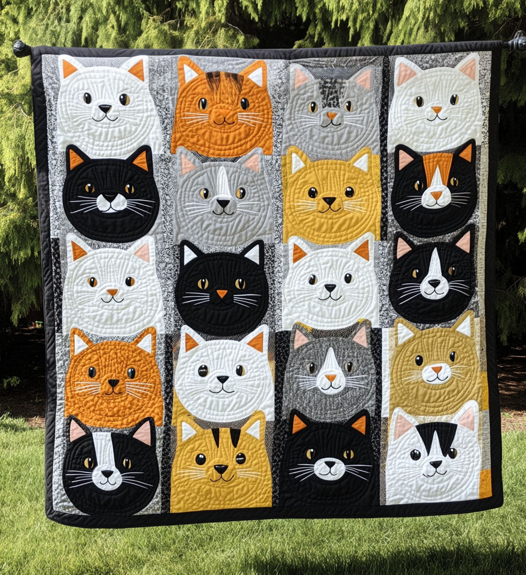 Kitty Comfort Quilted Blanket Cute Blankets For Her