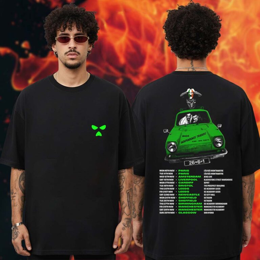 Kneecap Merch Irish Independence Traders Tour T-Shirt Gifts For Hip Hop Fans