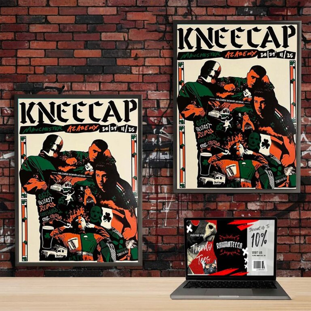 Kneecap Poster Show At Az Ademy In Manchester UK On November 28 29 2025 Poster Wall Art Kneecap Poster Show At Az Ademy In Manchester UK On November 28 29 2025 Poster Wall Art