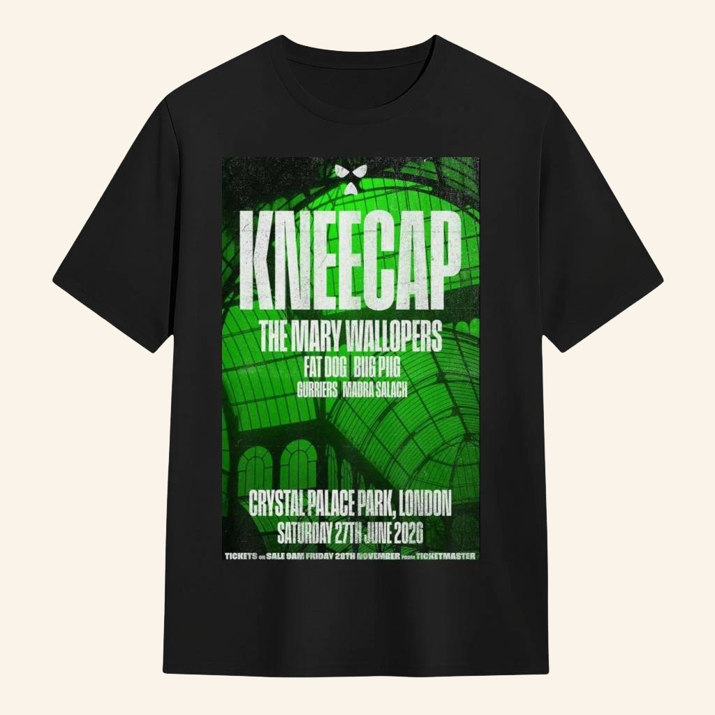 Kneecap The Mary Wallopers June 27 2026 Crystal Palace Park London T-shirt Kneecap Merch