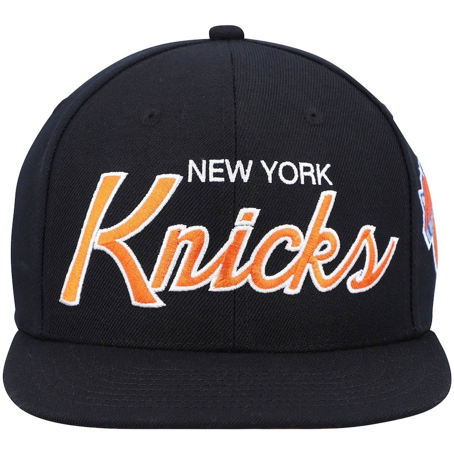 Knicks Hat New York Knicks Hardwood Classics Script 2.0 Snapback Best Hat Gifts For Fans