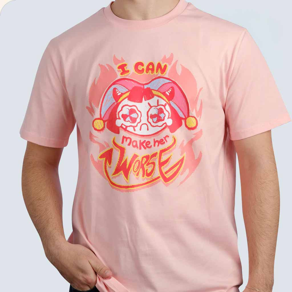 Knights Of Guinevere Merch I Can Make Her Worse Pomni Shirt Christmas Gifts For Friends Knights Of Guinevere Merch I Can Make Her Worse Pomni Shirt Christmas Gifts For Friends