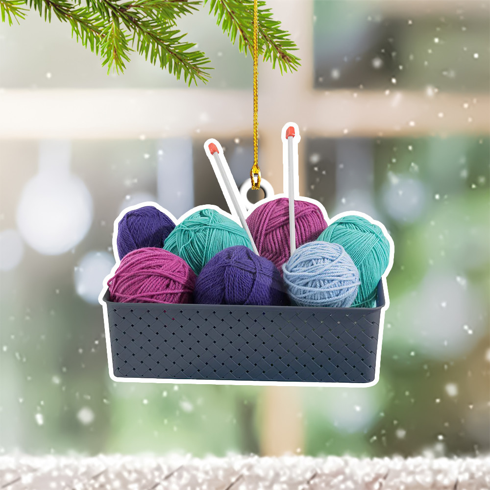 Knitting Christmas Ornament 2024 Christmas Ornaments For Knitters Xmas Tree Decor
