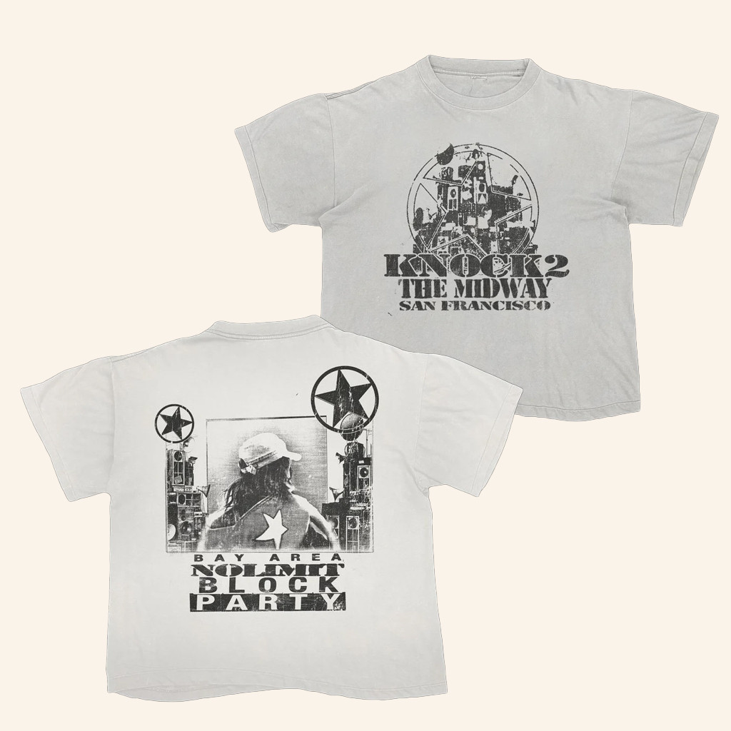 Knock2 Merch Bay Area Block Party T-Shirt Gifts For DJ Fans