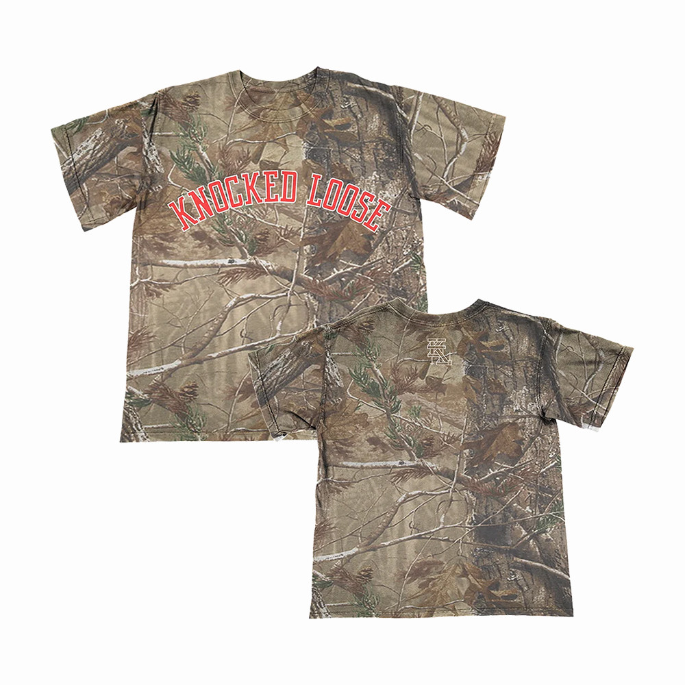Knocked Loose Logo Camo T-Shirt Hardcore Music Lover Shirt Knocked Loose Fan Gifts