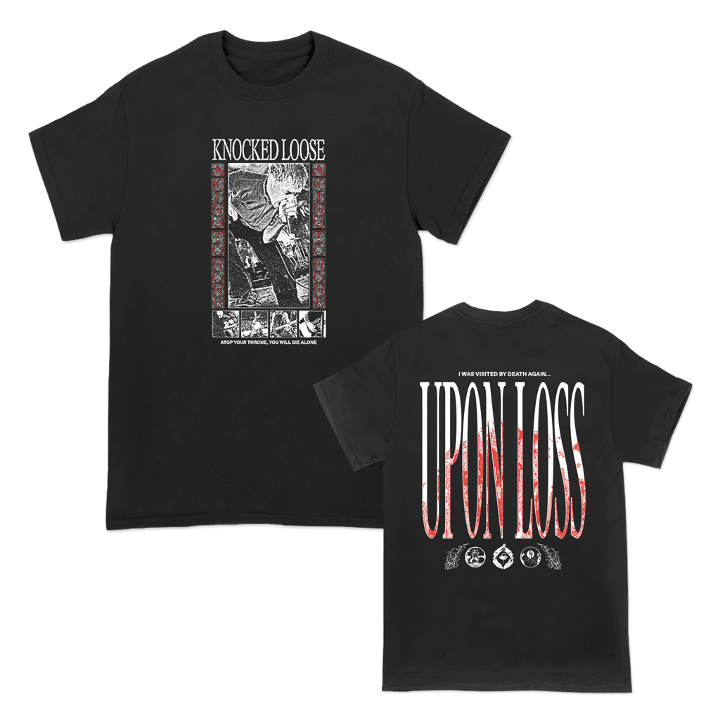 Knocked Loose Merch Knocked Loose Atop Your Throne Black T-Shirt First Fathers Day Gift for Dad Knocked Loose Merch Knocked Loose Atop Your Throne Black T-Shirt First Fathers Day Gift for Dad