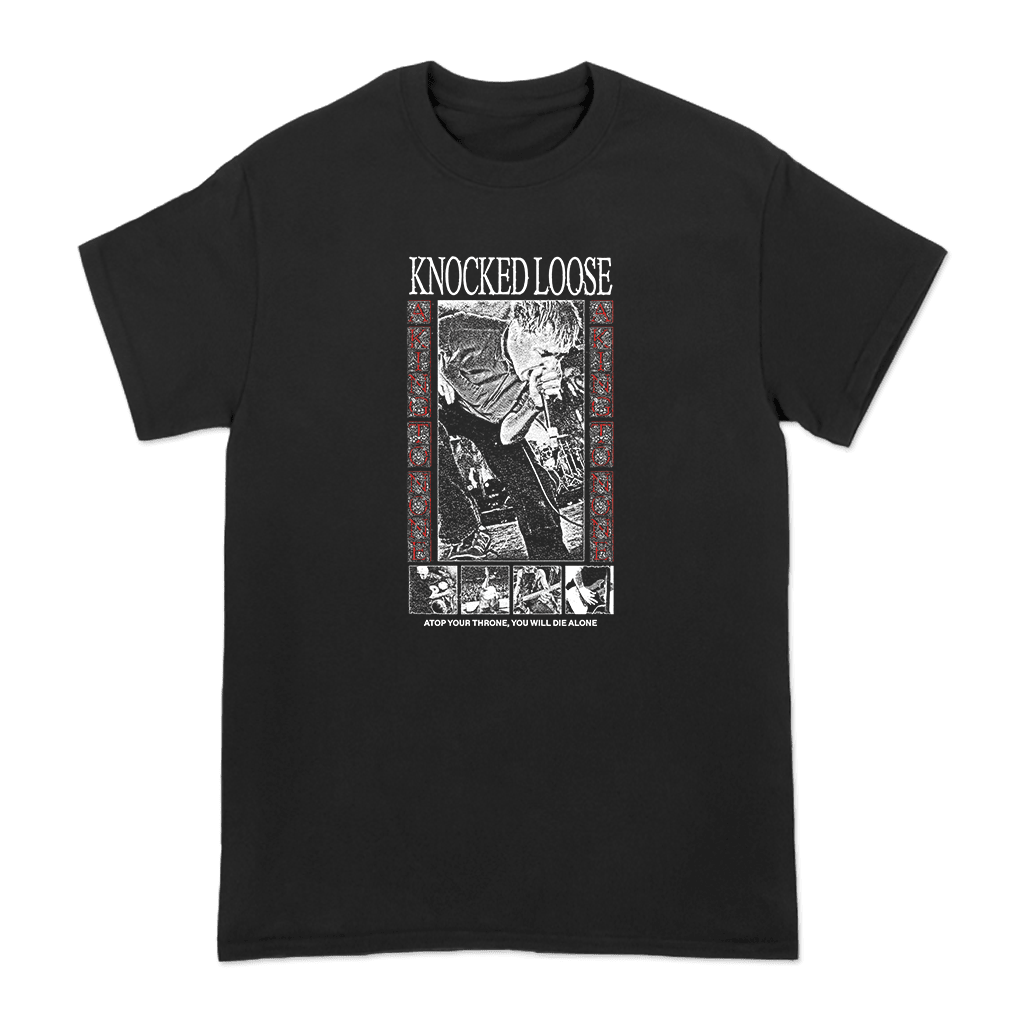 Knocked Loose Merch Knocked Loose Atop Your Throne Black T-Shirt First Fathers Day Gift for Dad Knocked Loose Merch Knocked Loose Atop Your Throne Black T-Shirt First Fathers Day Gift for Dad