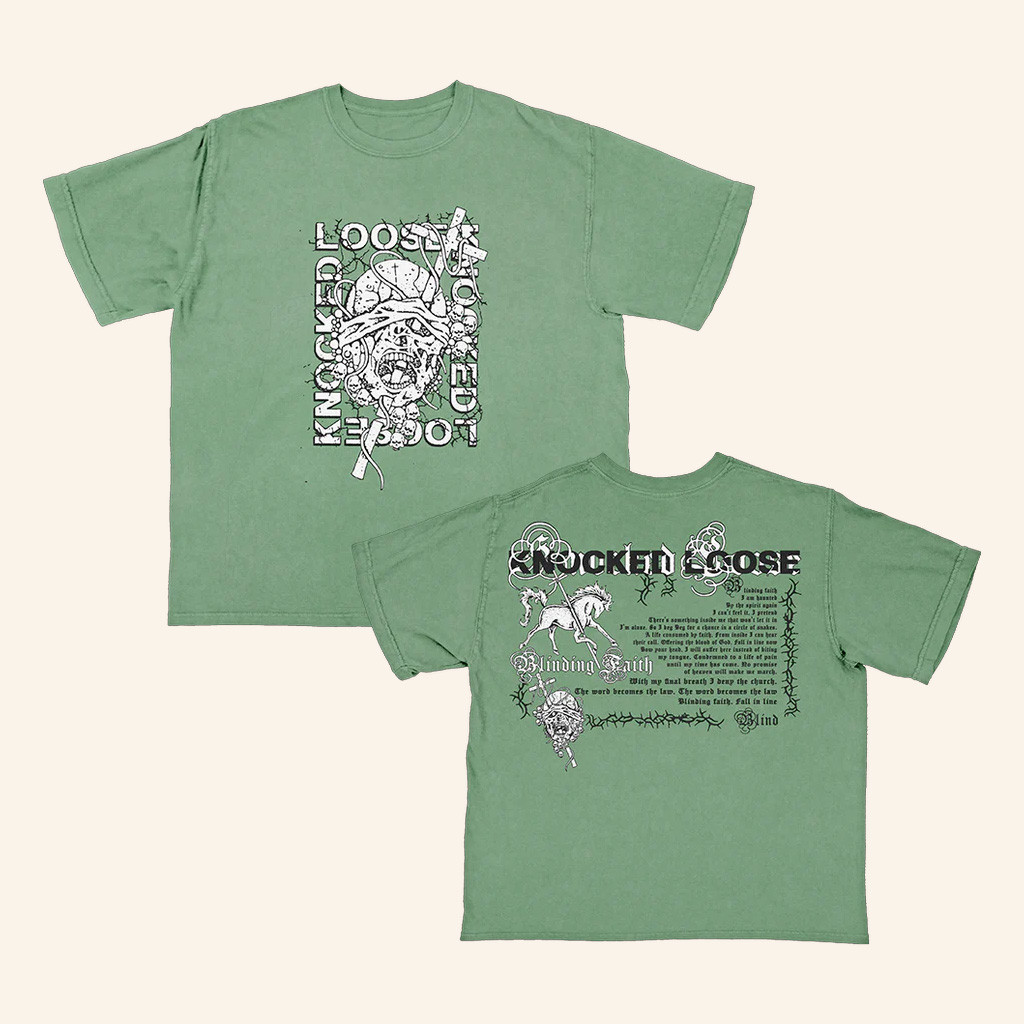 Knocked Loose Merch Knocked Loose Blinding Faith T-Shirt Christmas Gift Ideas For Him