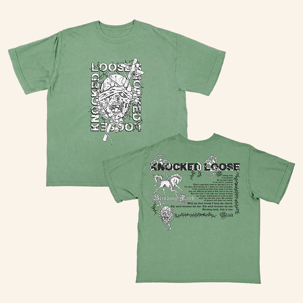 Knocked Loose Merch Knocked Loose Blinding Faith T-Shirt Gifts For Fans