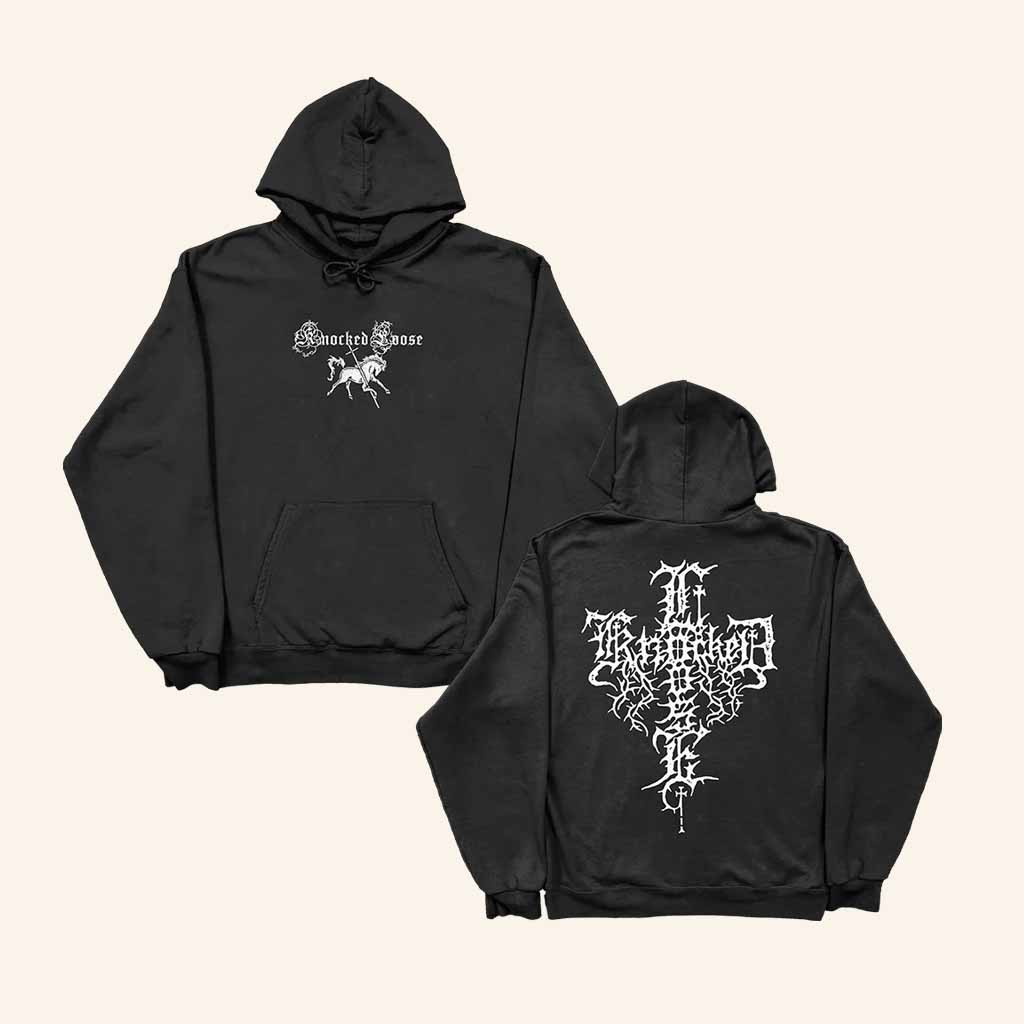 Knocked Loose Merch Knocked Loose Horse Cross Hoodie Christmas Presents For Men Knocked Loose Merch Knocked Loose Horse Cross Hoodie Christmas Presents For Men