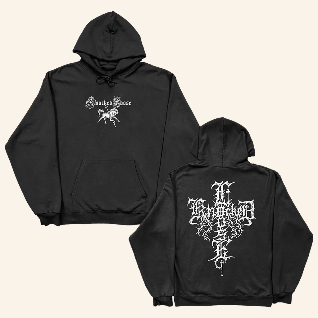 Knocked Loose Merch Knocked Loose Horse Cross Hoodie Xmas Gifts For Father Knocked Loose Merch Knocked Loose Horse Cross Hoodie Xmas Gifts For Father