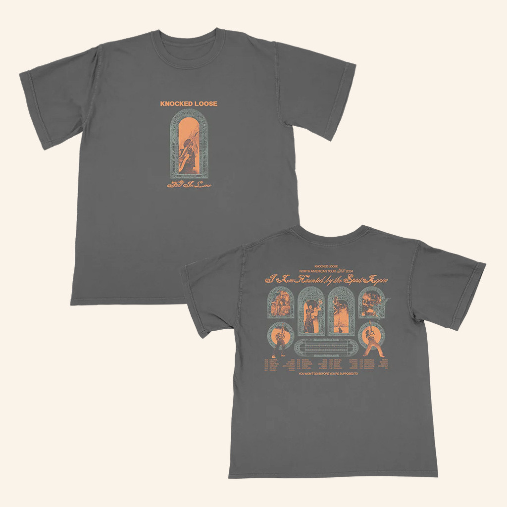 Knocked Loose Merch Knocked Loose I Am Haunted 2024 Tour T-Shirt Christmas Gifts For Husband