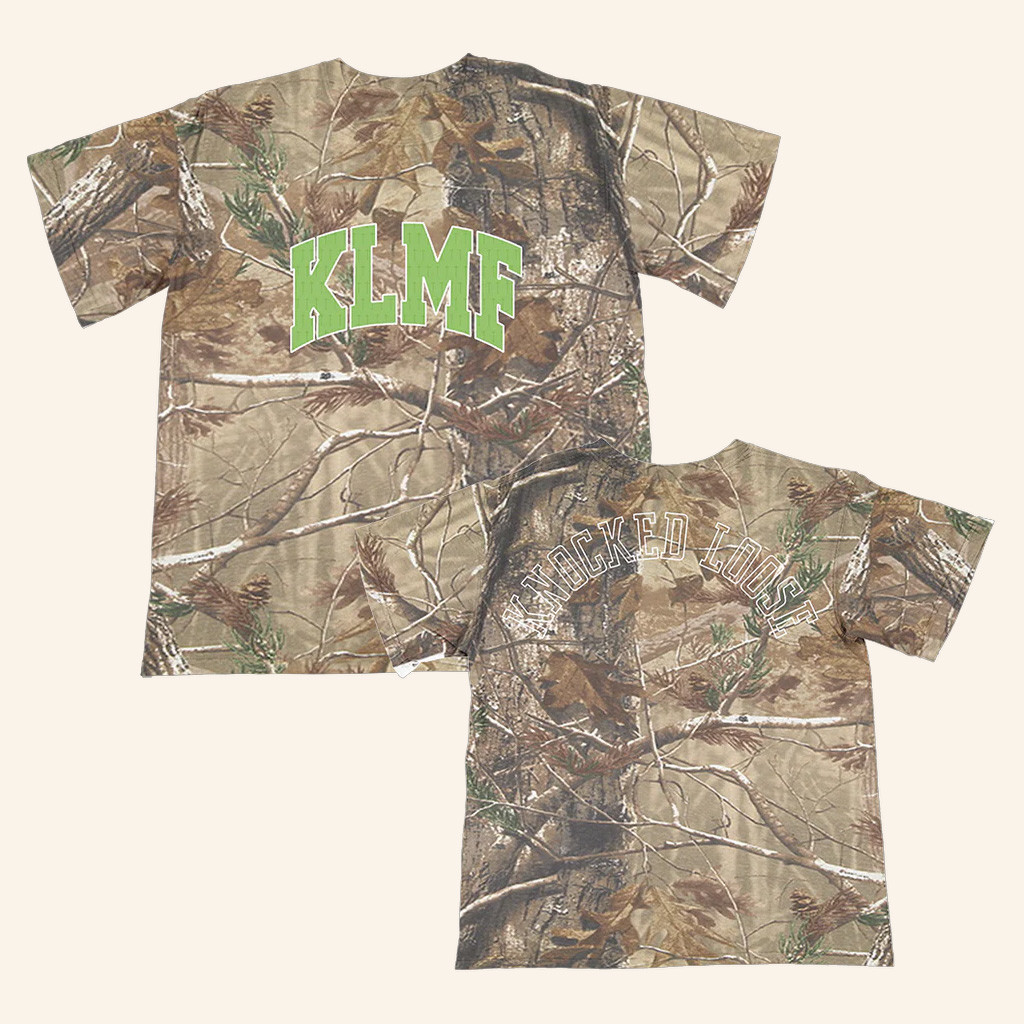Knocked Loose Merch Knocked Loose KLMF Real Tree Camo T-Shirt Christmas Gifts For Guys