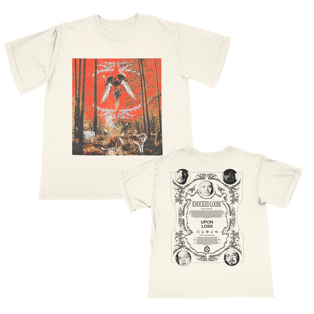 Knocked Loose Merch Knocked Loose Upon Loss Wolves Ivory T-Shirt Dad Fathers Day Gifts