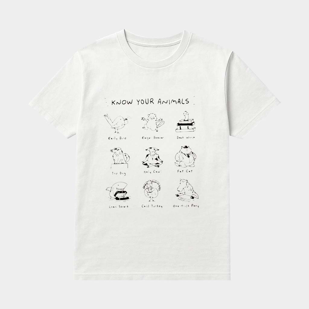 Know Your Animals Early Bird Eager Beaver Bookworm Top Dog Meme Shirt Gifts For Brothers