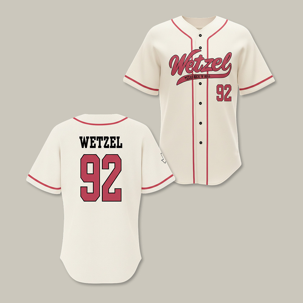 Koe Wetzel Merch 92 Baseball Jersey Country Music Fan Apparel Koe Wetzel Lover Gift