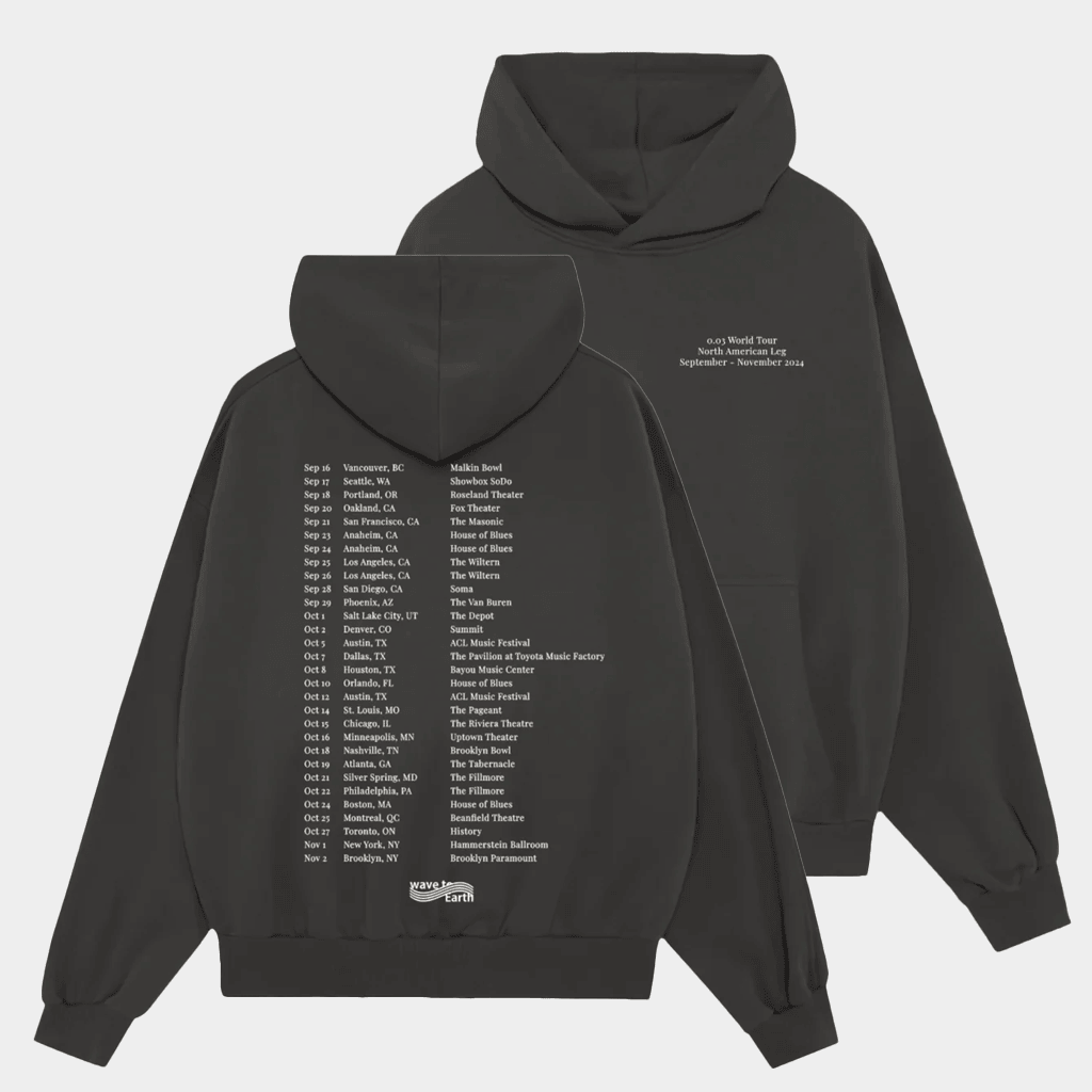 Kohai Merch Wave To Earth 0 03 NA Tour Hoodie Gift Ideas For Friends