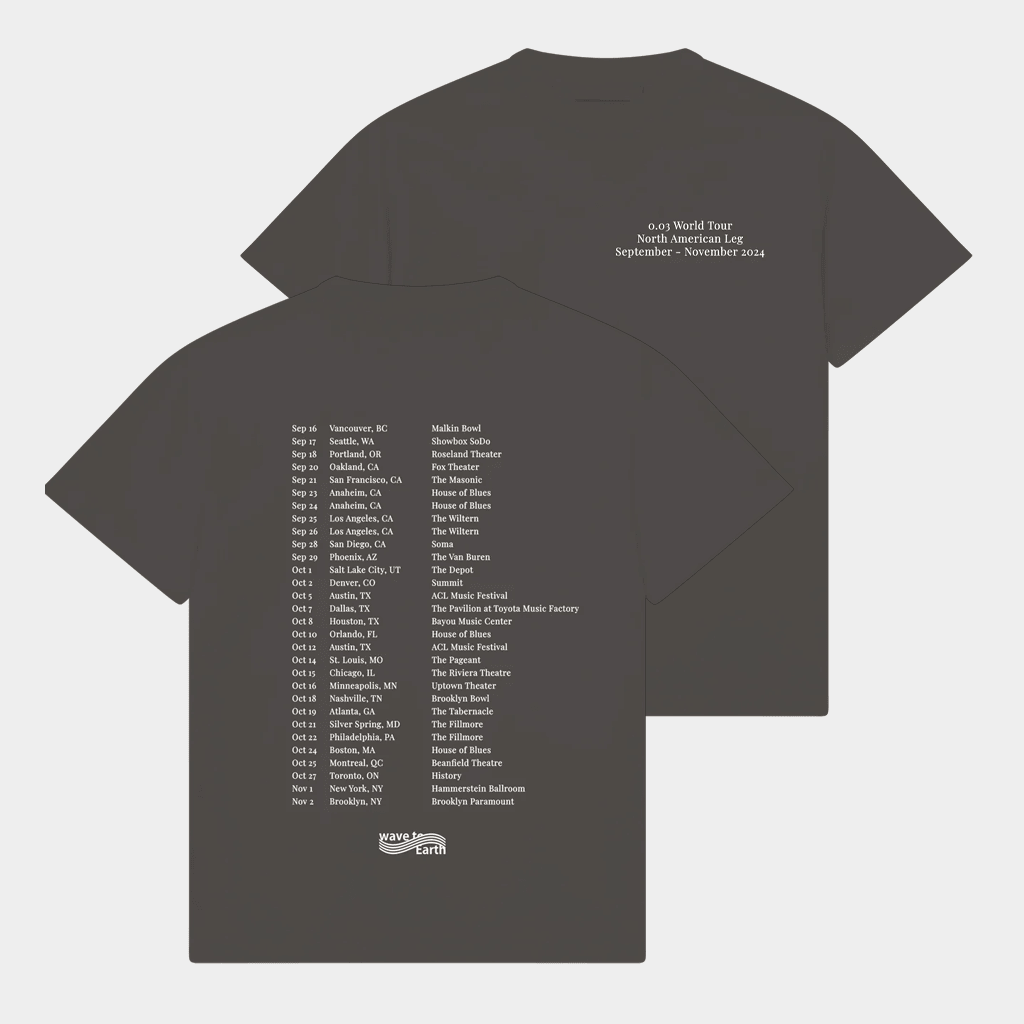 Kohai Merch Wave To Earth 0 03 NA Tour T-Shirt Gift Ideas For Him Her