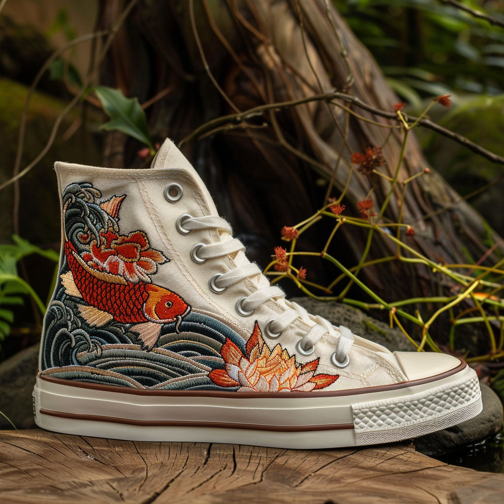 Koi Kicks Canvas High Tops Merch For Women