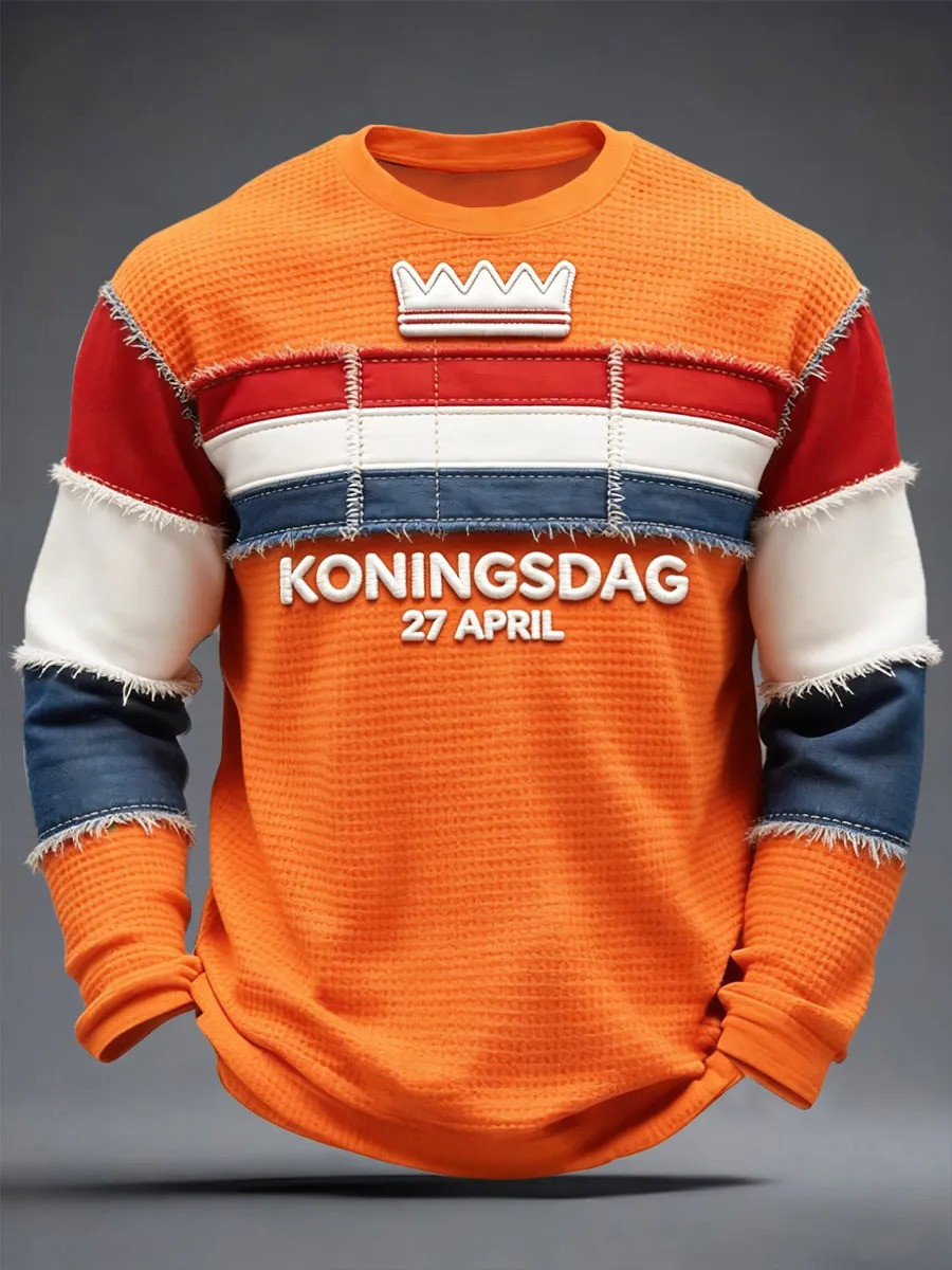Koningsdag 27 April Sweatshirt Netherlands Crown Dutch Pride Fan Gear Best Gift For Dutch Heritage
