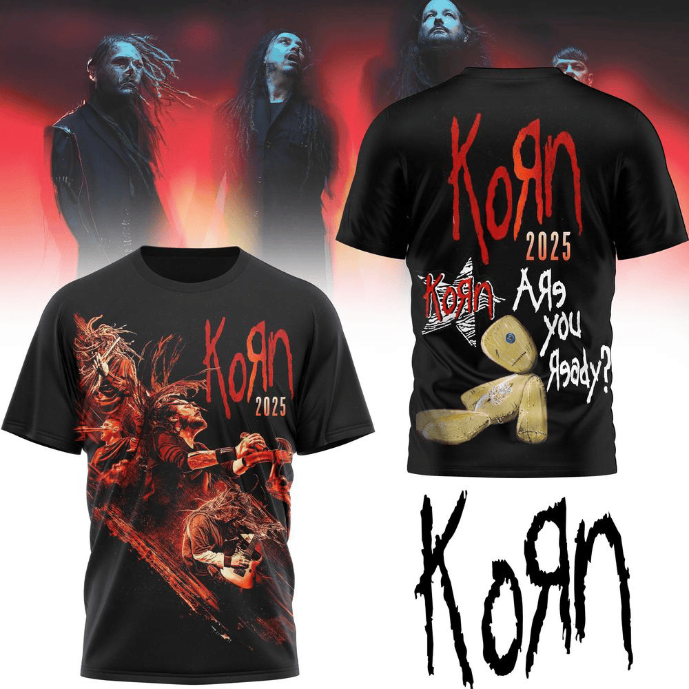 Korn 2025 Poster Tour Limited Edition T-Shirt Best Gifts For Music Lovers