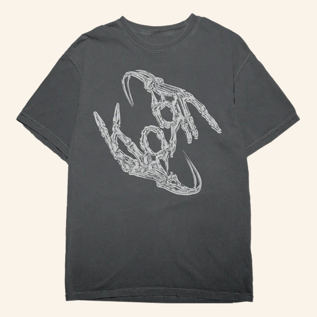 Korn Merch Bone Hands Logo T-Shirt Best Gifts For Music Lovers Korn Merch Bone Hands Logo T-Shirt Best Gifts For Music Lovers