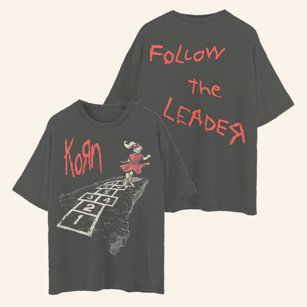 Korn Merch Follow The Leader Hopscotch T-Shirt Korn Shirt Gifts For Friends Korn Merch Follow The Leader Hopscotch T-Shirt Korn Shirt Gifts For Friends