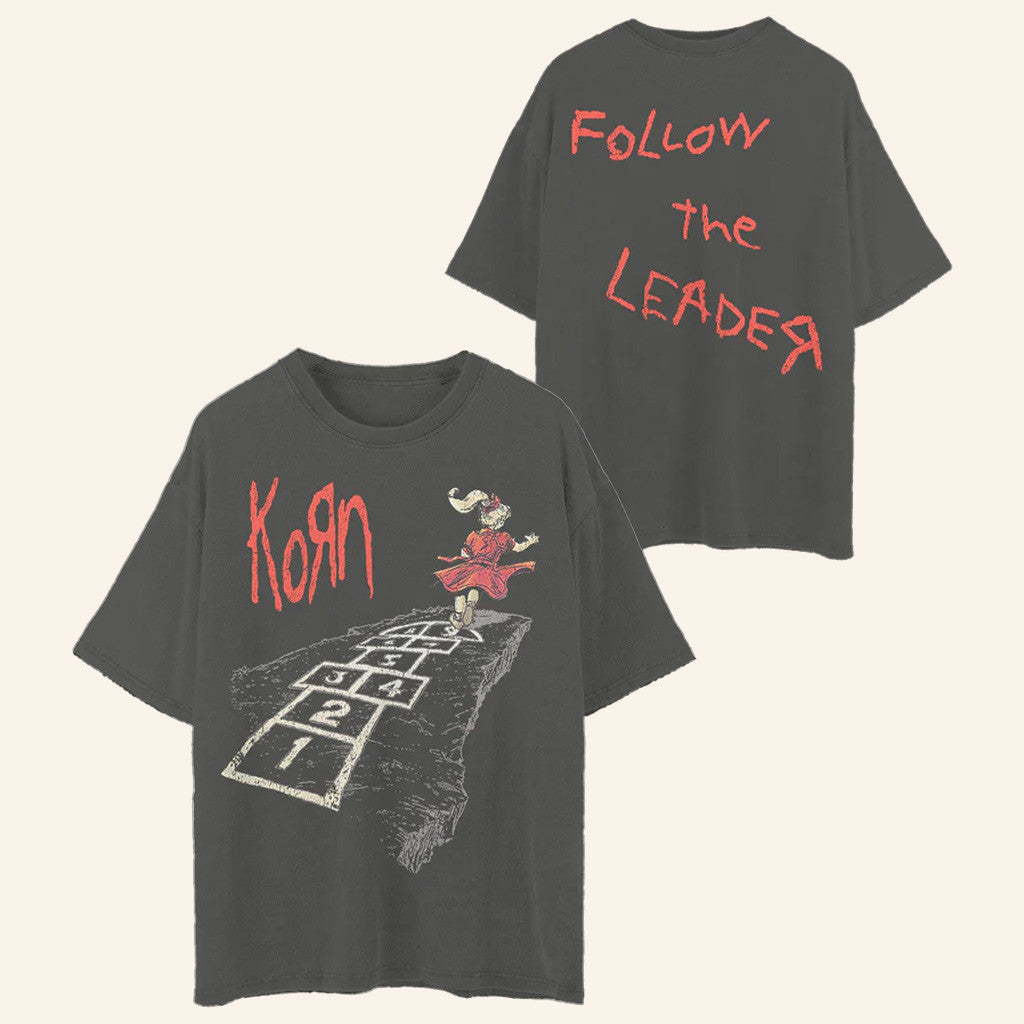 Korn Merch Follow The Leader T-Shirt Best Gifts For Music Lovers Korn Merch Follow The Leader T-Shirt Best Gifts For Music Lovers