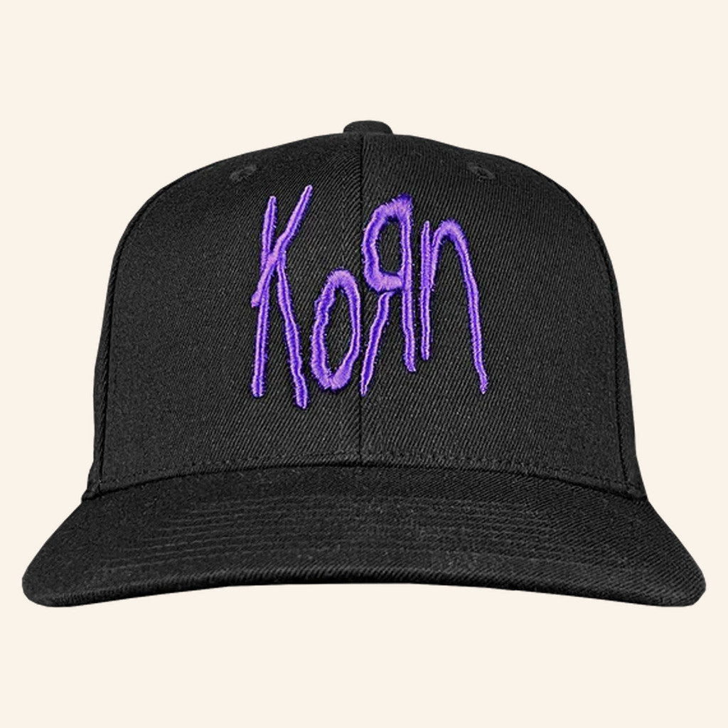 Korn Merch Purple Logo Embroidered Hat Presents For Music Lovers Korn Merch Purple Logo Embroidered Hat Presents For Music Lovers