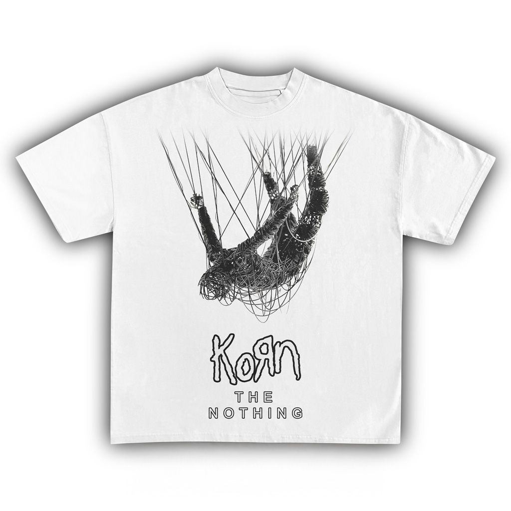 Korn The Nothing T-Shirt White Korn Merch Cool Gifts For Music Lovers