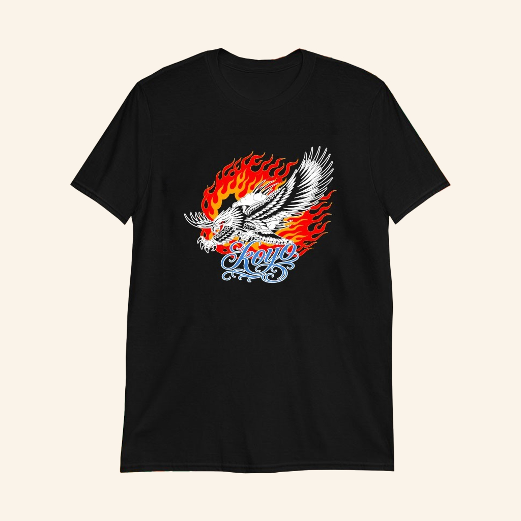 Koyo Eagle Black T-Shirt Koyo Merch Unique Gifts For Music Lovers
