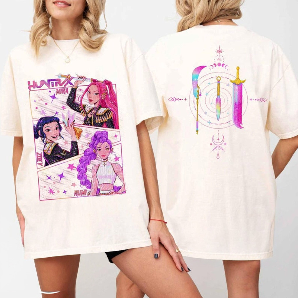 Kpop Demon Hunters Huntrix Saja Girls Shirt Best Gifts For Daughter Kpop Demon Hunters Huntrix Saja Girls Shirt Best Gifts For Daughter